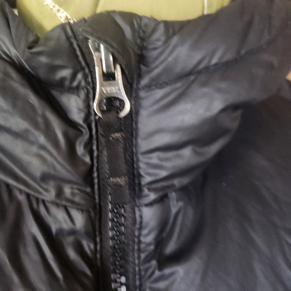Eddie Bauer EB550 Down Parka Womens M Black Hooded Winter Puffer Coat - Picture 4 of 11